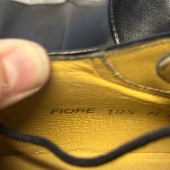 Mezlan Fiore Black Leather Lace-Up Split Toe Apron Oxford Shoes Men's 10.5 M - Picture 5 of 10